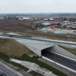 Collector and Express lanes (the basketweave) at Highway 407ETR