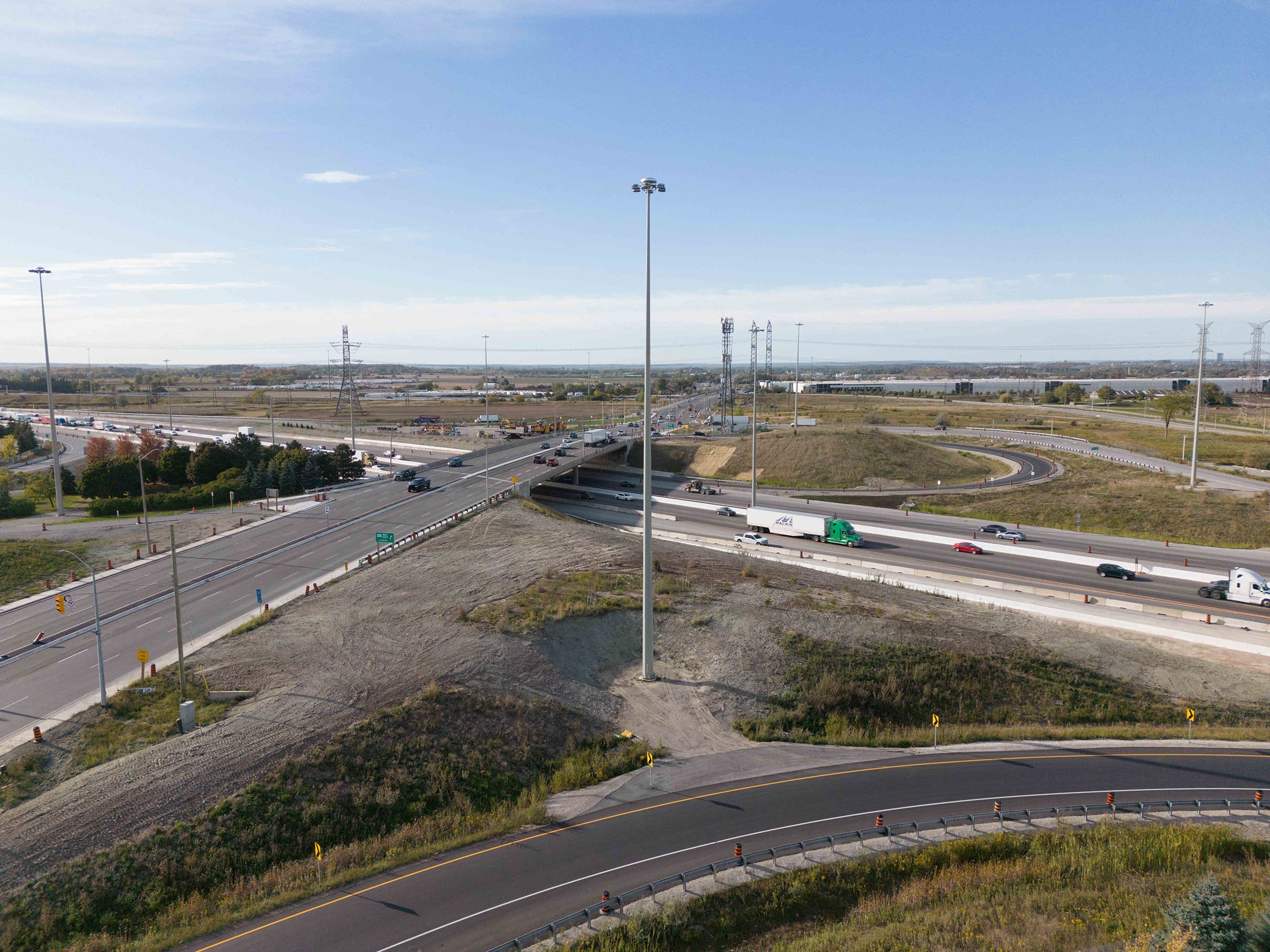 Concrete work and ramps completed at Winston Churchill Boulevard Interchange